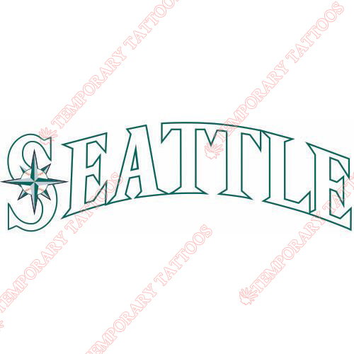 Seattle Mariners Customize Temporary Tattoos Stickers NO.1922